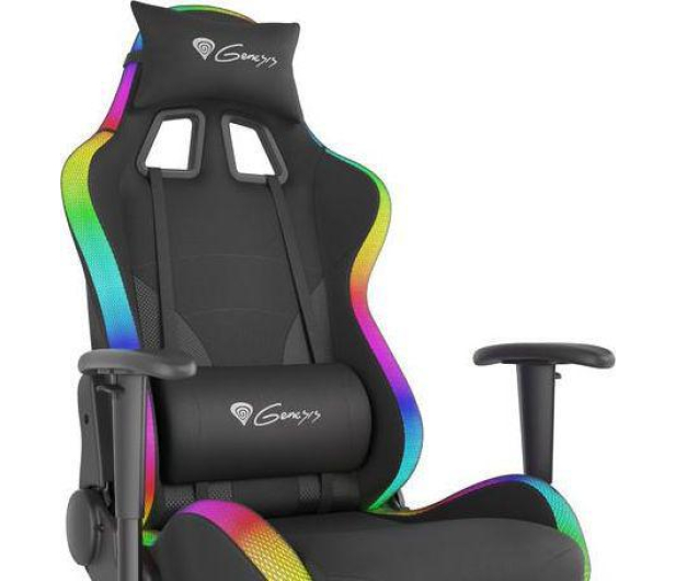Genesis Fotel gamingowy Trit 600 RGB czarny - 1077829 - zdjęcie 4